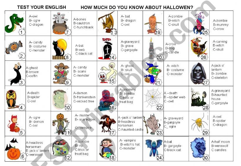 HALLOWEEN - ACTIVITIES powerpoint