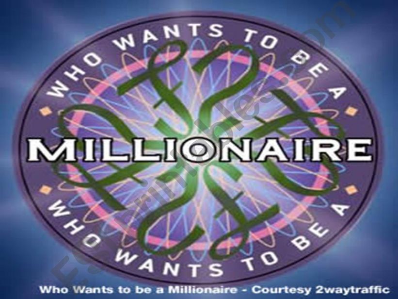 Who wants to be a millionaire? Unit: U.S.A. at elementary school