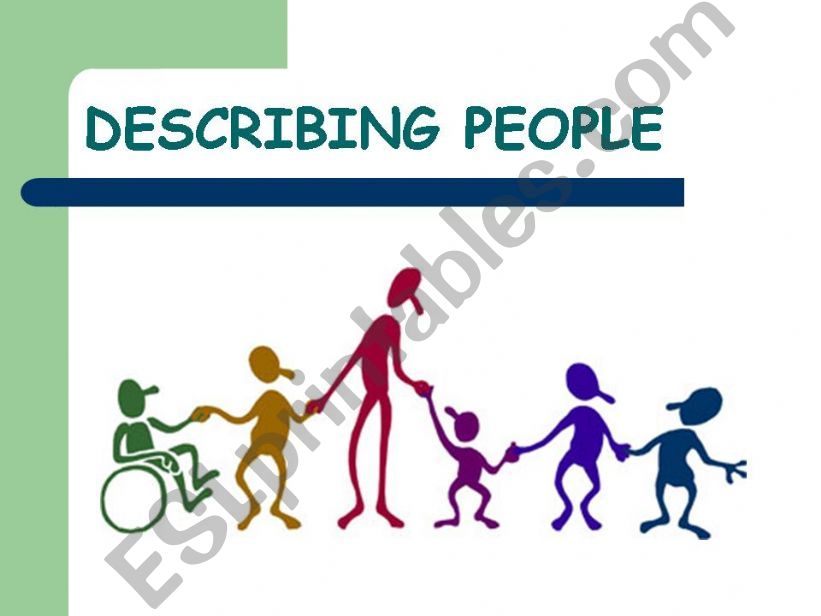 describing people powerpoint