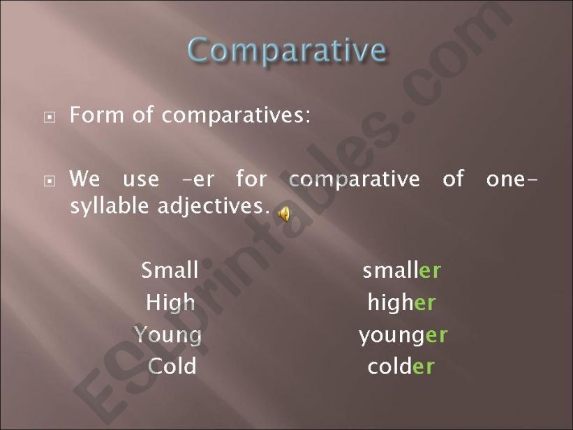 comparative rules powerpoint
