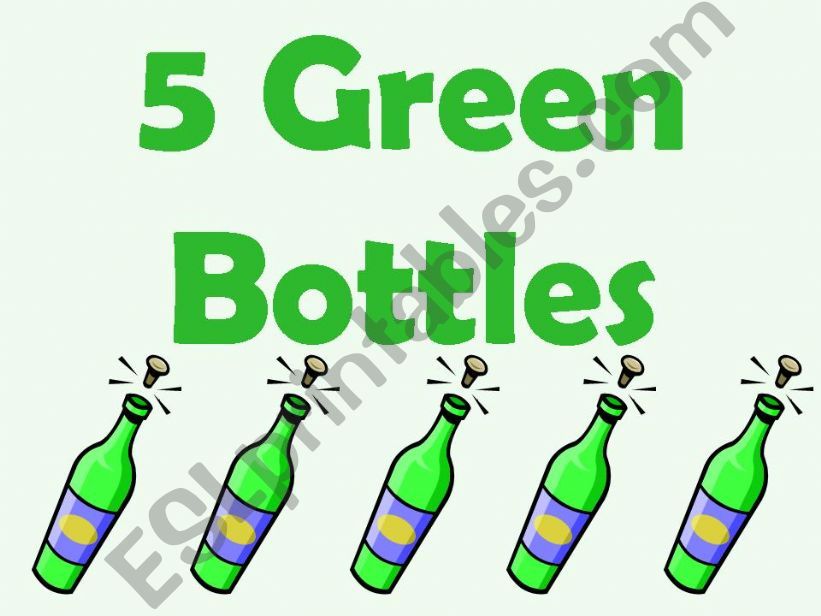 5 green bottles powerpoint
