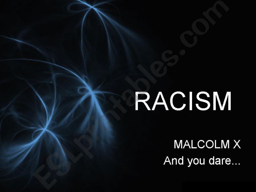 Racism - and you dare to call ME a coloured