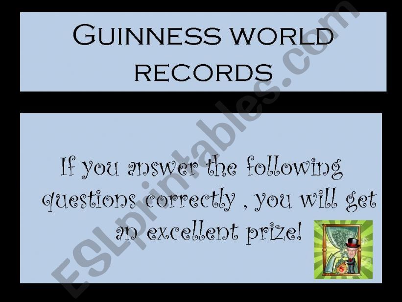 SUPERLATIVES - WORLD RECORD GUINNESS