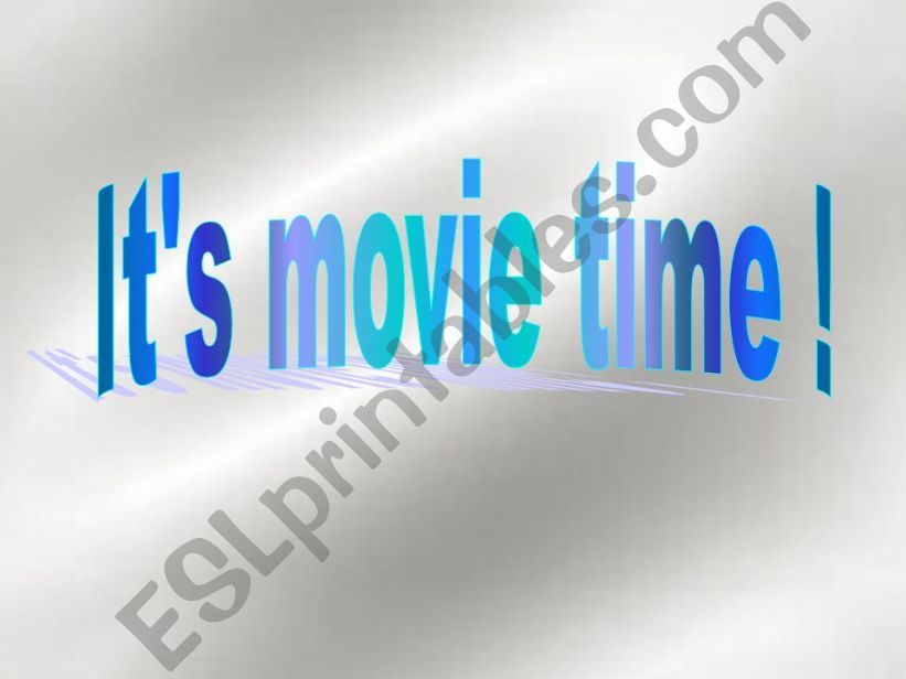 Its Movie Time powerpoint