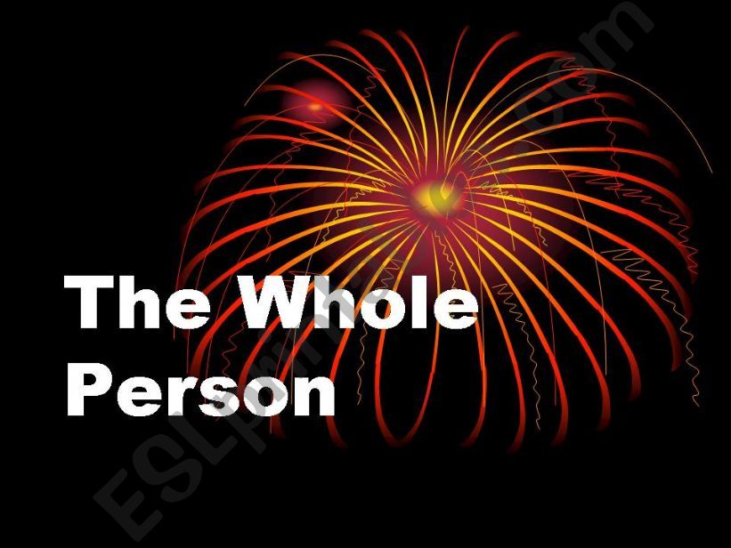 ESL Wellness Whole Person powerpoint