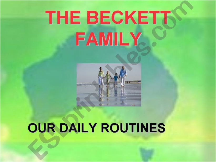 An australian family and their daily routines.