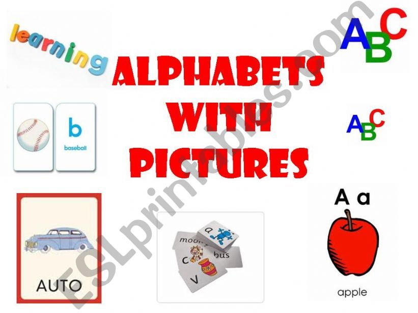 Alphabets with pictures powerpoint