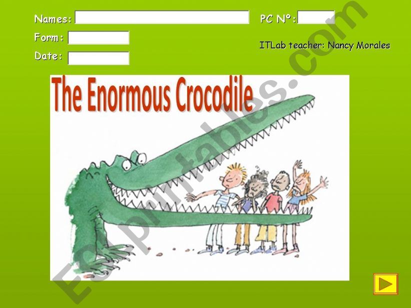 the enormous crocodile powerpoint