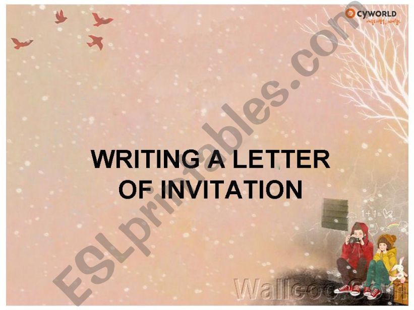 writing a letter of invitation
