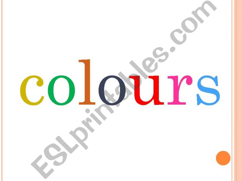 Colours powerpoint