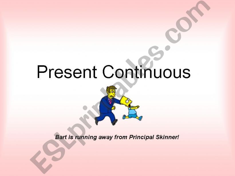 Present Continuous - The Simpsons