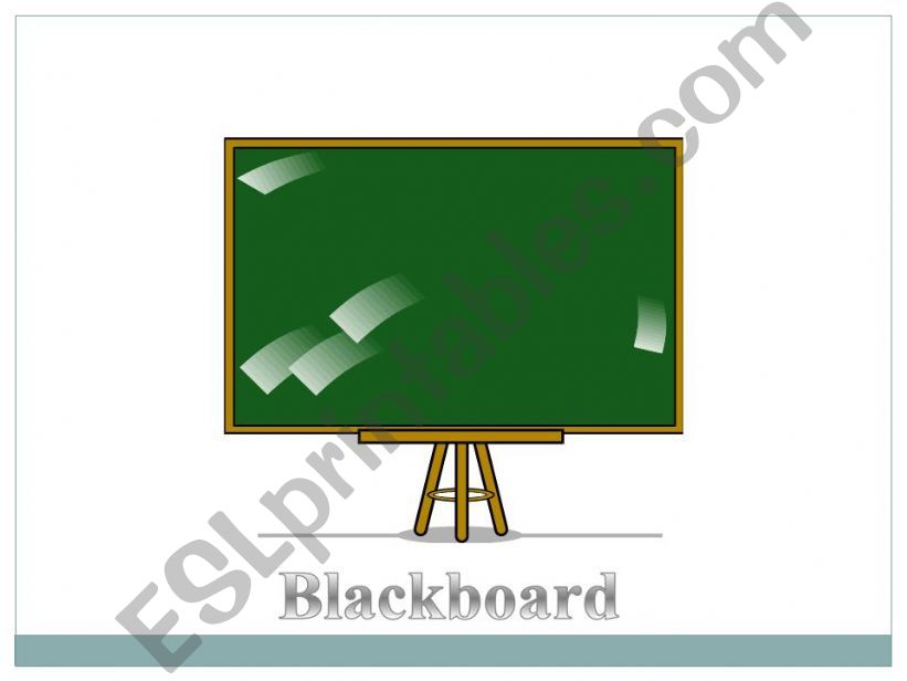 Classroom objects powerpoint