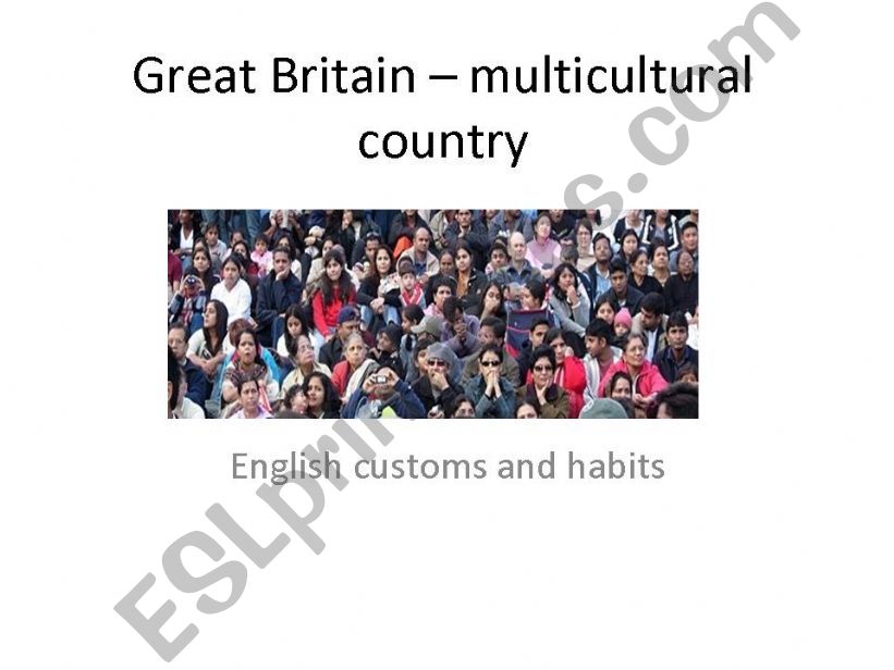 Great Britain - multicultural country