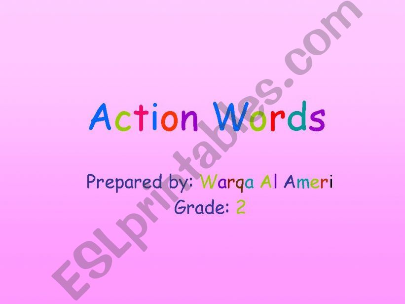 Actions powerpoint