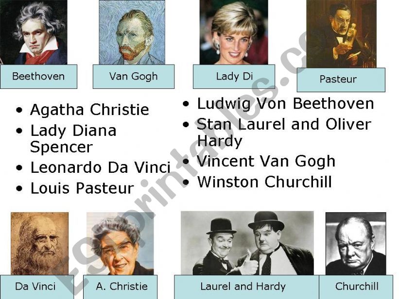 People from the past powerpoint