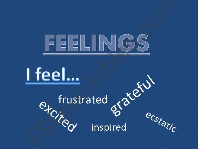 Feelings (read and match) advanced