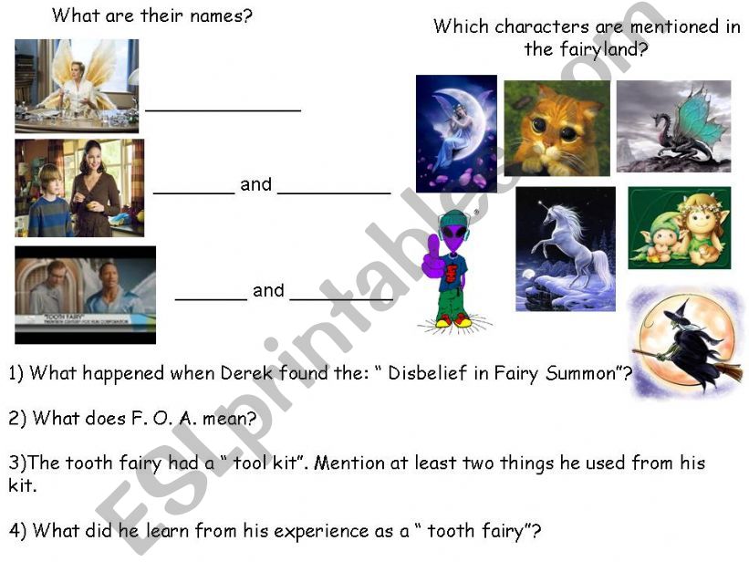 Filme: O Fada do dente powerpoint