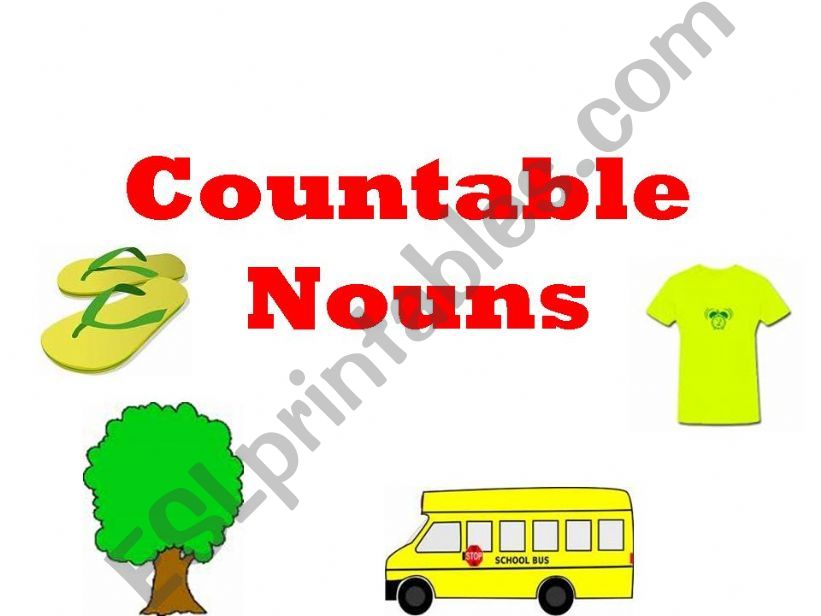 Countable and uncountable nouns