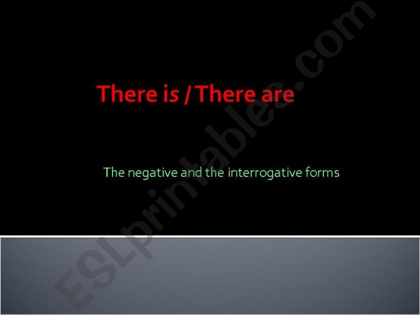 There is/There are powerpoint