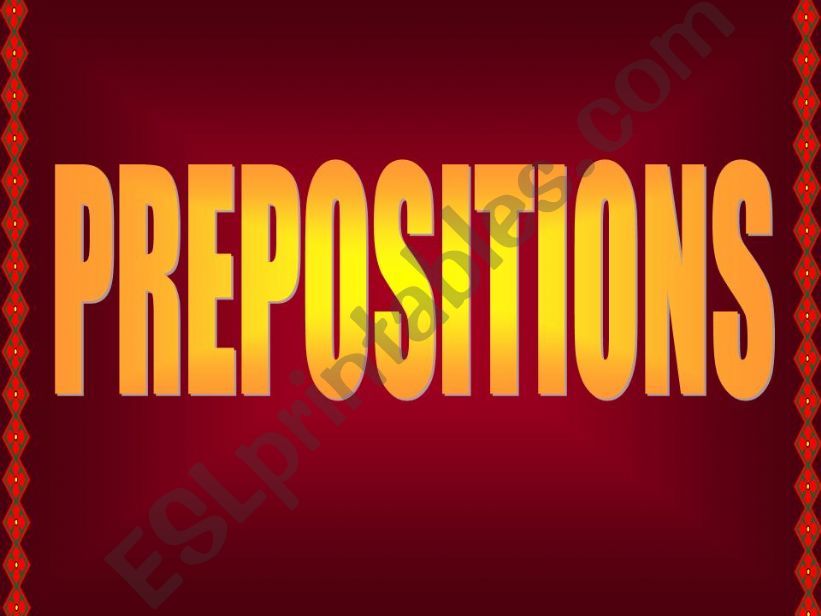 PREPOSITIONS powerpoint