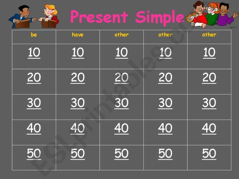 Present Simple Game powerpoint