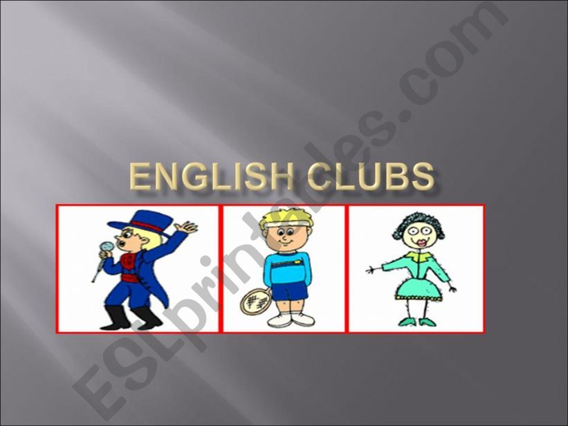 English Clubs powerpoint