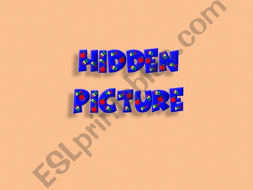 Hidden picture CVC+e powerpoint