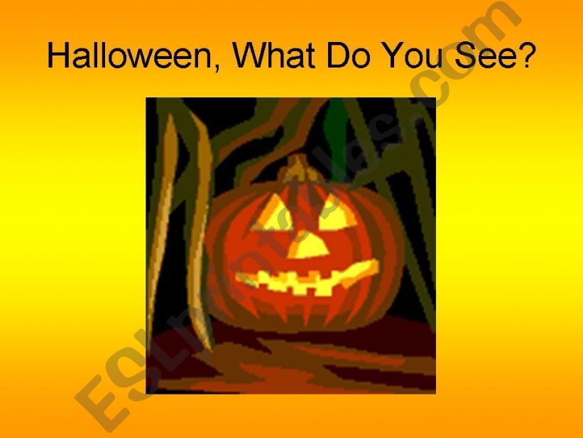 Halloween, What do you see? powerpoint