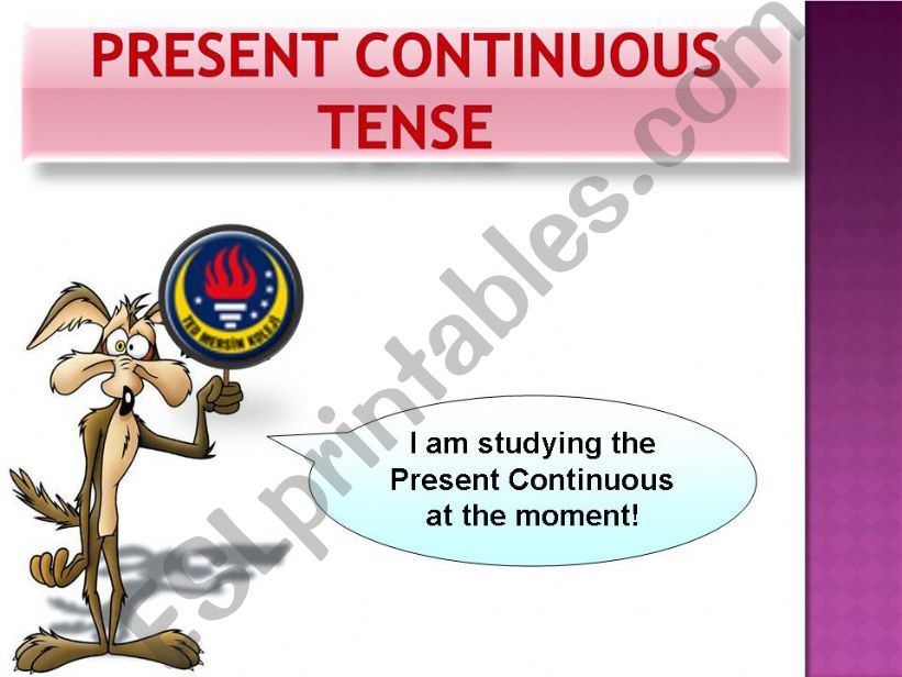 present continuous part 1 powerpoint