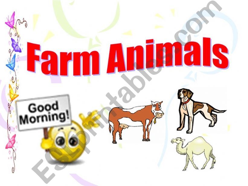 farm animals powerpoint