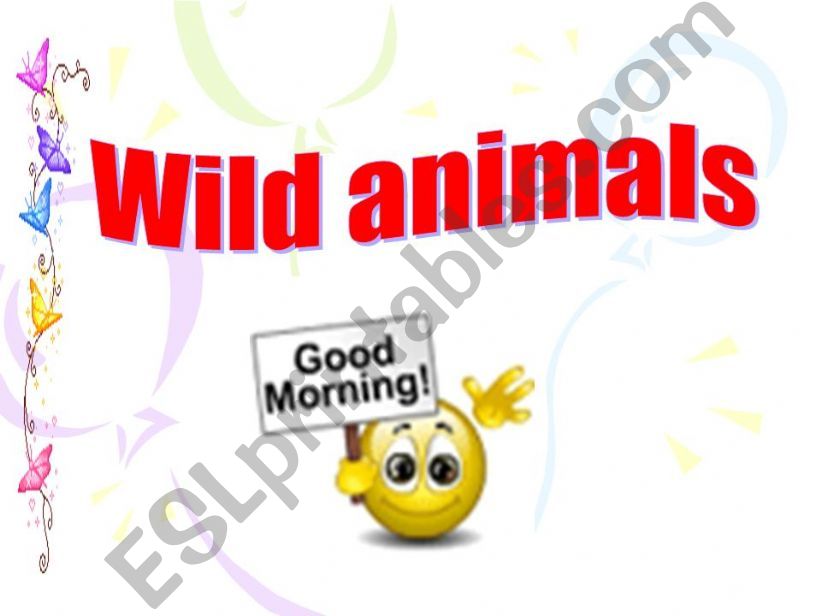 wild animals powerpoint