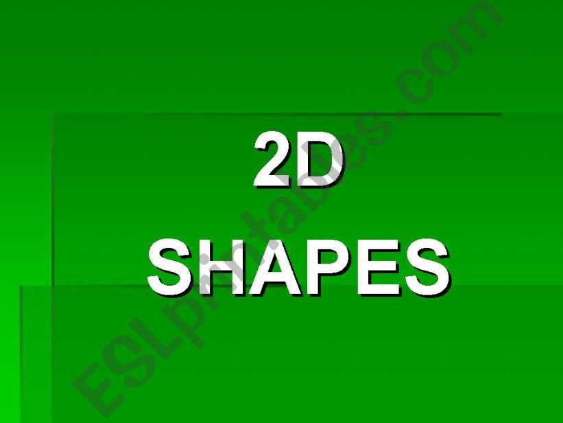 2D SHAPES POWERPOINT SQUARES TRIANGLES...