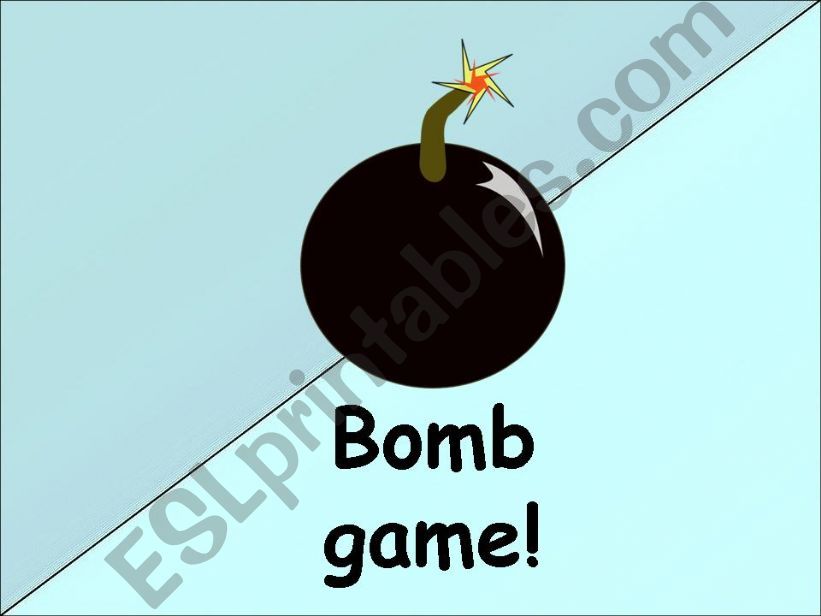 Bomb game! powerpoint