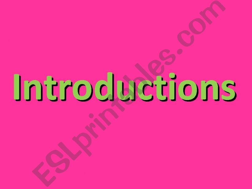 3 Introductions Dialogues powerpoint