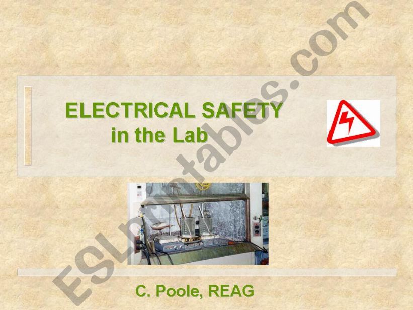 electrical safty  powerpoint