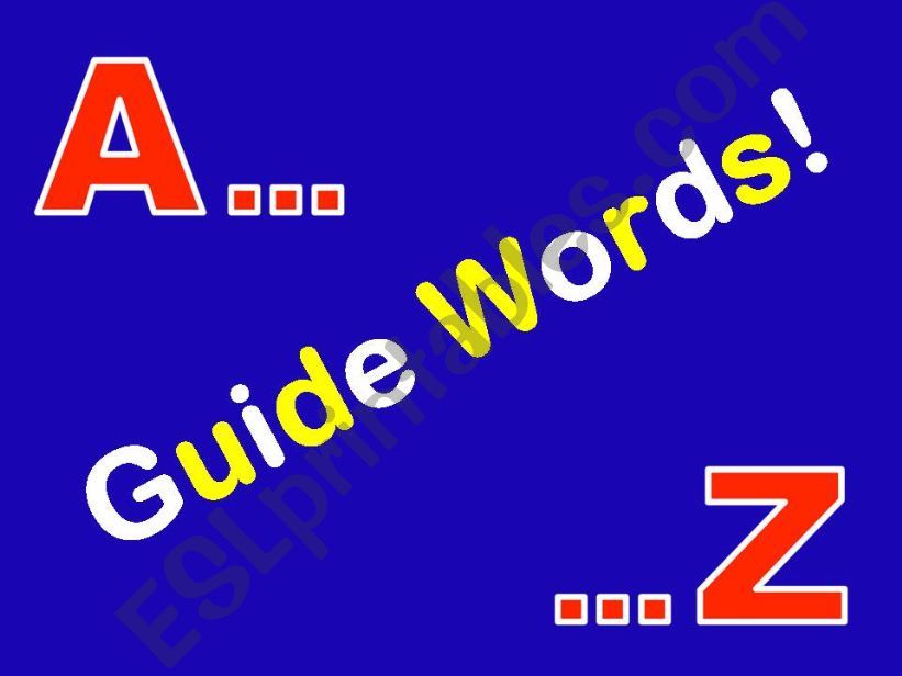 esl-english-powerpoints-dictionary-guide-words