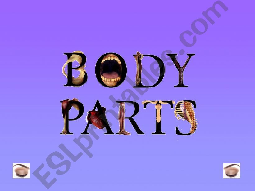 Body parts powerpoint