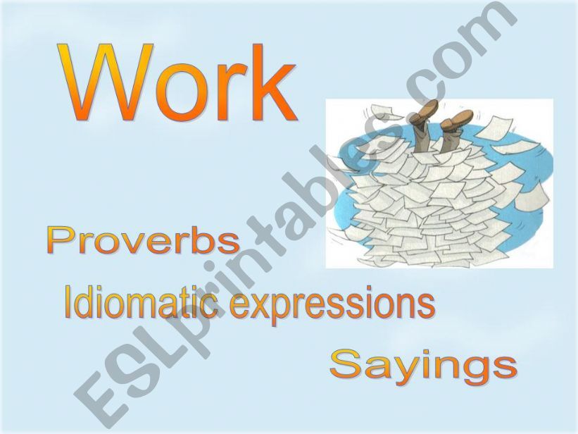 Idiomatic Expressions_Work powerpoint
