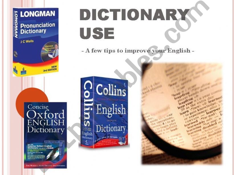 Dictionary Use powerpoint