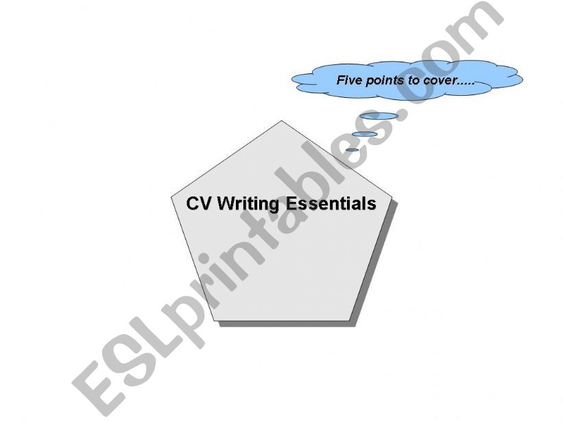 Writing a CV in English powerpoint