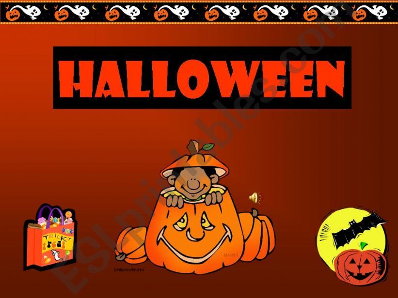 Halloween Activities and Characters - 25 Slides to show your class! :)