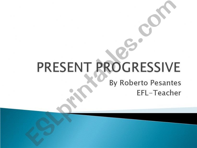 Present Progressive powerpoint