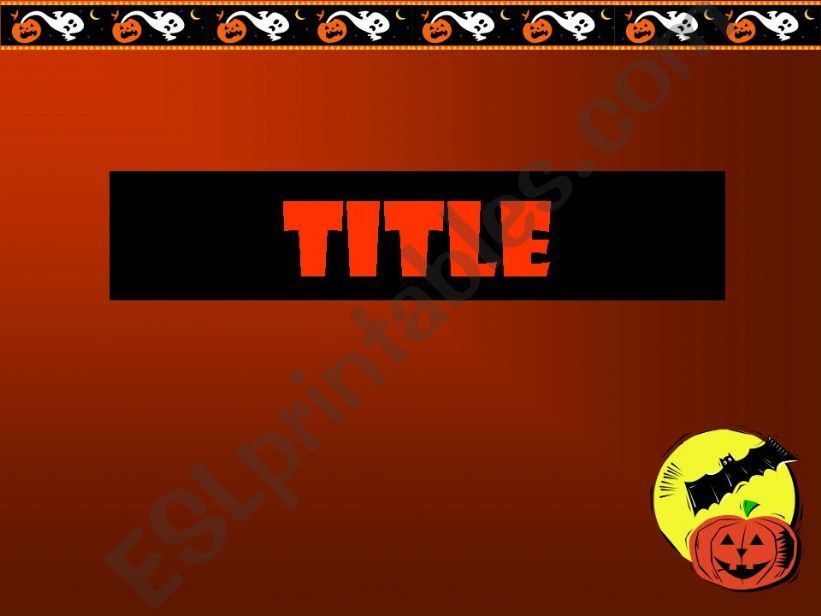 Halloween Template Slide powerpoint