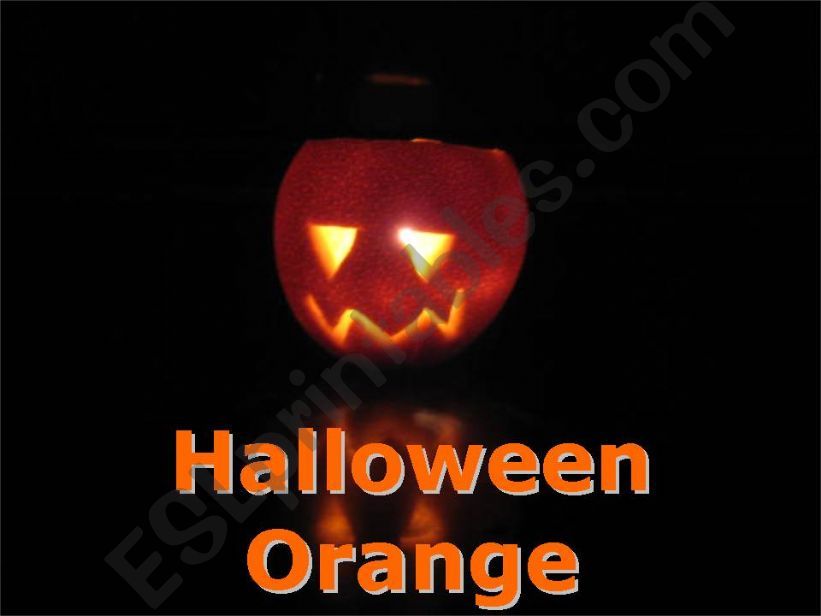 Halloween Orange powerpoint