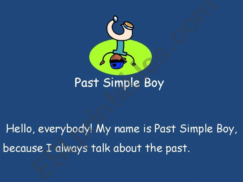 Past Simple Boy powerpoint
