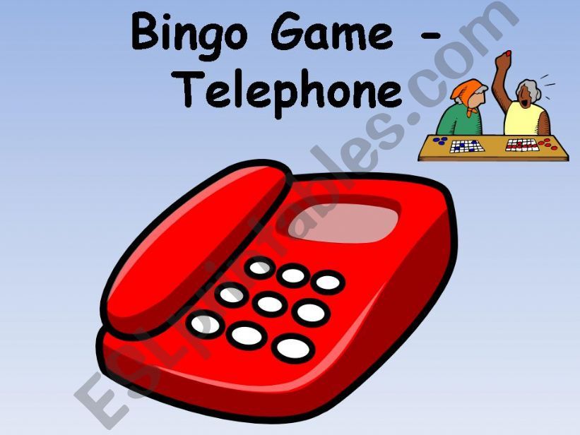 Telephone Bingo! powerpoint