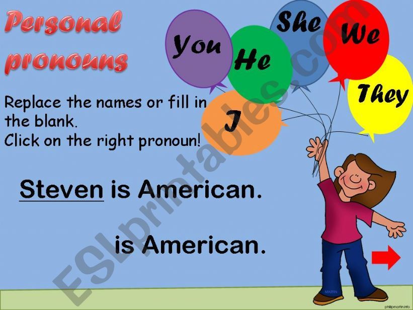 personal pronouns powerpoint