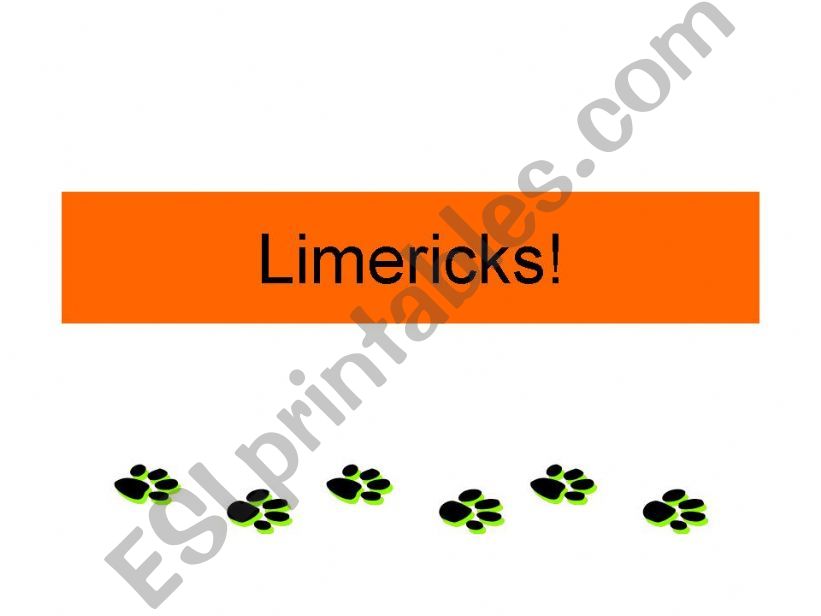 Limericks powerpoint