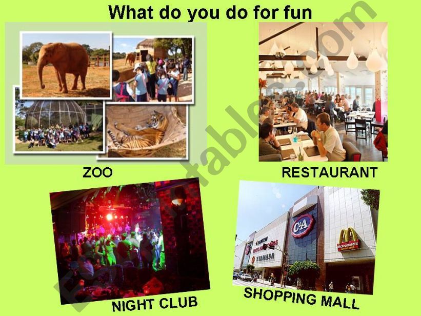 Weekend Activities powerpoint