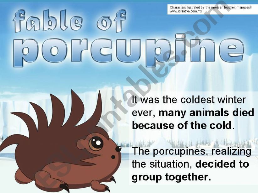 fable of porcupine powerpoint